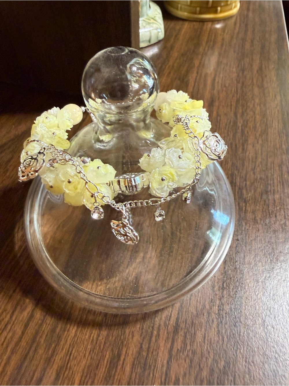 Yellow Flower Charm Bracelet - Women Jewelry